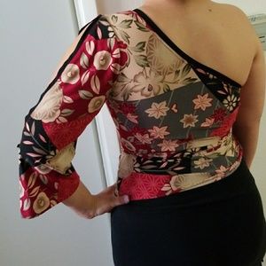 Kimono print top